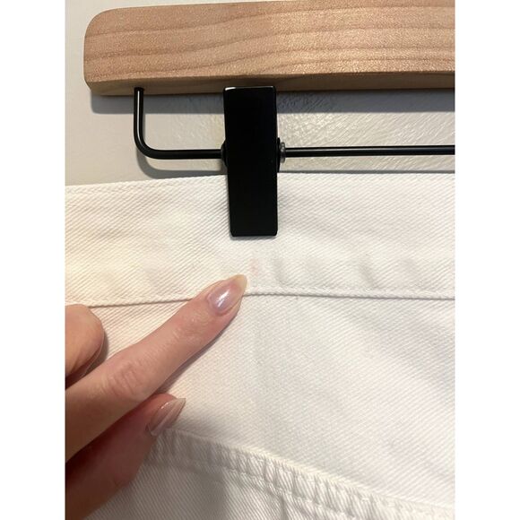 NWT Madewell Relaxed Denim Shorts in Tile White Women's Size 32 - Picture 14 of 14